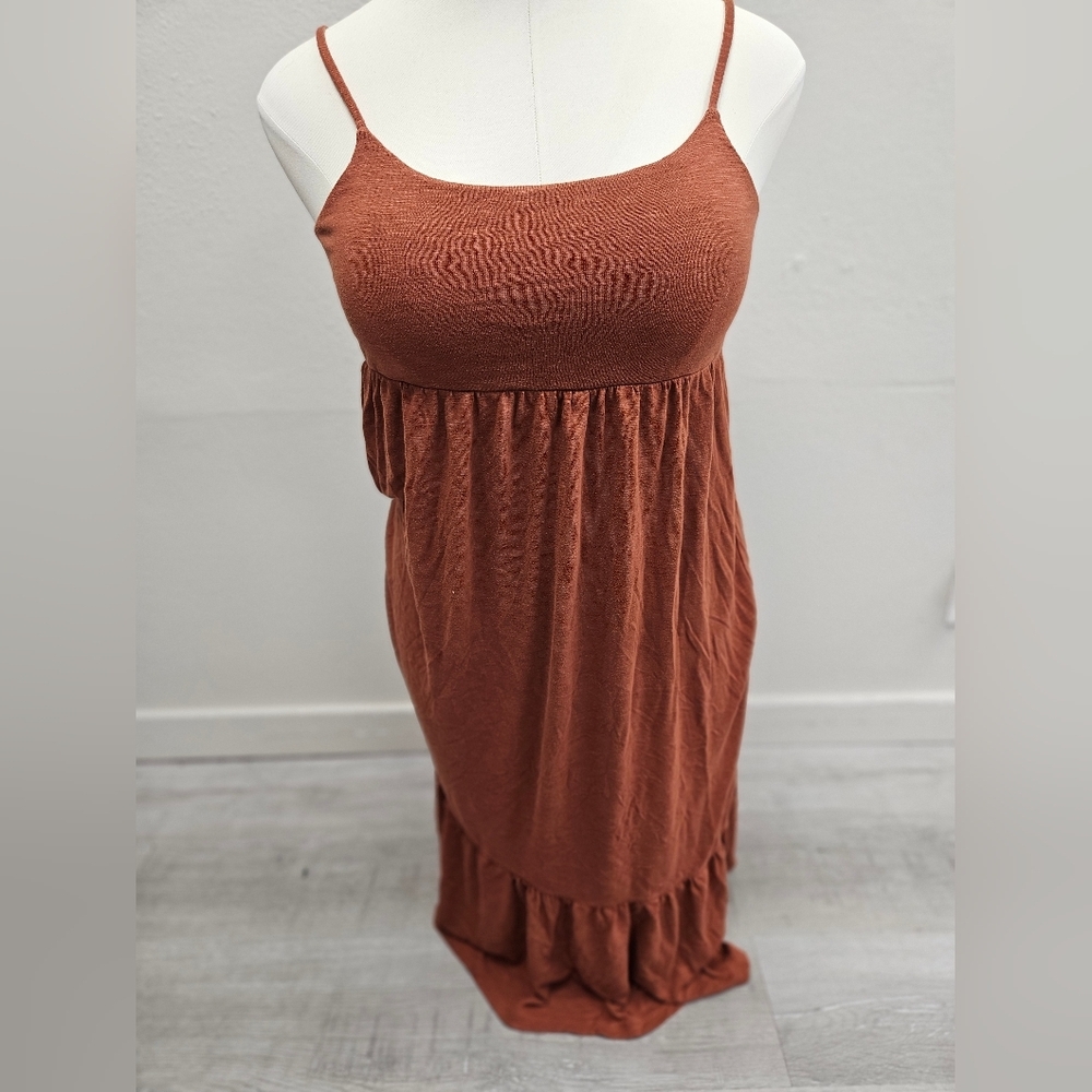 MADEWELL Rusty Red Dress Medium - Picture 2 of 7